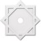 Ekena Millwork Axel Architectural Grade PVC Contemporary Ceiling Medallion, 22"OD x 3"ID x 12 1/4"C x 1"P CMP22AL-03000 - alternate 1